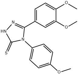 5-(3,4-dimethoxyphenyl)-4-(4-methoxyphenyl)-2,4-dihydro-3H-1,2,4-triazole-3-thione Structure