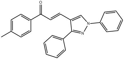 3-(1,3-diphenyl-1H-pyrazol-4-yl)-1-(4-methylphenyl)-2-propen-1-one|