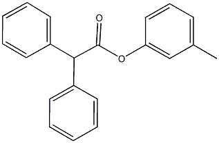 3-methylphenyl diphenylacetate 结构式