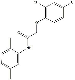 2-(2,4-dichlorophenoxy)-N-(2,5-dimethylphenyl)acetamide,1230-61-1,结构式