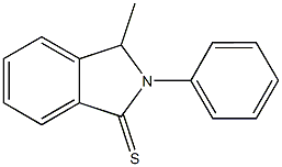 3-methyl-2-phenyl-1-isoindolinethione 化学構造式