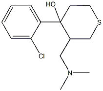 4-(2-chlorophenyl)-3-[(dimethylamino)methyl]tetrahydro-2H-thiopyran-4-ol Structure