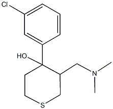 4-(3-chlorophenyl)-3-[(dimethylamino)methyl]tetrahydro-2H-thiopyran-4-ol|