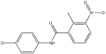 N-(4-chlorophenyl)-3-nitro-2-methylbenzamide Structure