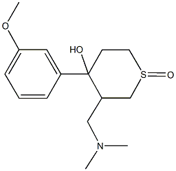 3-[(dimethylamino)methyl]-4-(3-methoxyphenyl)tetrahydro-2H-thiopyran-4-ol 1-oxide,123407-51-2,结构式