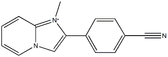 2-(4-cyanophenyl)-1-methylimidazo[1,2-a]pyridin-1-ium|