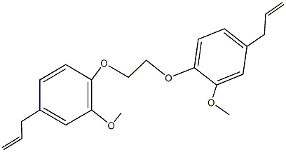 4-allyl-1-[2-(4-allyl-2-methoxyphenoxy)ethoxy]-2-methoxybenzene Struktur