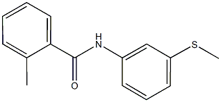 2-methyl-N-[3-(methylsulfanyl)phenyl]benzamide Structure