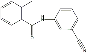 N-(3-cyanophenyl)-2-methylbenzamide 结构式