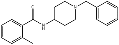 N-(1-benzyl-4-piperidinyl)-2-methylbenzamide Struktur
