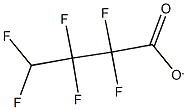 2,2,3,3,4,4-hexafluorobutanoate 化学構造式