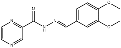 N'-(3,4-dimethoxybenzylidene)-2-pyrazinecarbohydrazide Structure