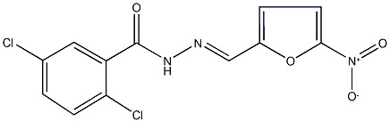 2,5-dichloro-N'-({5-nitro-2-furyl}methylene)benzohydrazide Structure