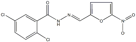 2,5-dichloro-N'-({5-nitro-2-furyl}methylene)benzohydrazide 结构式