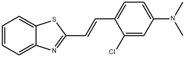 N-{4-[2-(1,3-benzothiazol-2-yl)vinyl]-3-chlorophenyl}-N,N-dimethylamine Struktur