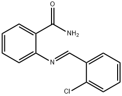 2-[(2-chlorobenzylidene)amino]benzamide Struktur