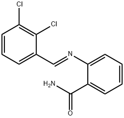 2-[(2,3-dichlorobenzylidene)amino]benzamide Struktur