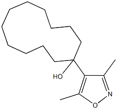 1-(3,5-dimethyl-4-isoxazolyl)cyclododecanol Structure