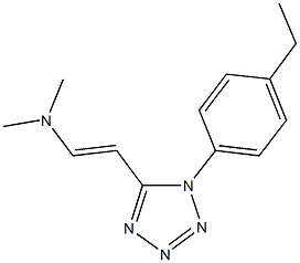 N-{2-[1-(4-ethylphenyl)-1H-tetraazol-5-yl]vinyl}-N,N-dimethylamine Structure