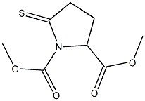 dimethyl 5-thioxo-1,2-pyrrolidinedicarboxylate Structure