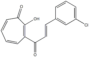 3-[3-(3-chlorophenyl)acryloyl]-2-hydroxy-2,4,6-cycloheptatrien-1-one|