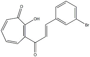 3-[3-(3-bromophenyl)acryloyl]-2-hydroxy-2,4,6-cycloheptatrien-1-one|