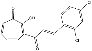 3-[3-(2,4-dichlorophenyl)acryloyl]-2-hydroxy-2,4,6-cycloheptatrien-1-one|