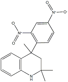 4-{2,4-bisnitrophenyl}-2,2,4-trimethyl-1,2,3,4-tetrahydroquinoline Structure