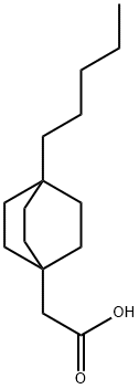 (4-pentylbicyclo[2.2.2]oct-1-yl)acetic acid,125533-08-6,结构式