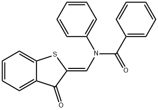 N-[(3-oxo-1-benzothien-2(3H)-ylidene)methyl]-N-phenylbenzamide|