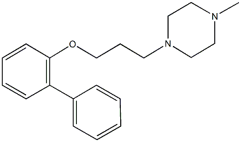 1-[3-([1,1'-biphenyl]-2-yloxy)propyl]-4-methylpiperazine Structure