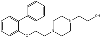 2-{4-[2-([1,1'-biphenyl]-2-yloxy)ethyl]-1-piperazinyl}ethanol 结构式