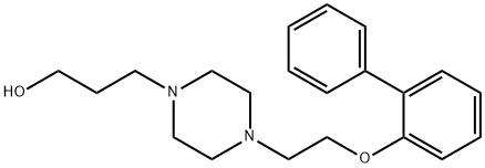 3-{4-[2-([1,1'-biphenyl]-2-yloxy)ethyl]-1-piperazinyl}-1-propanol 结构式