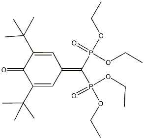 diethyl (3,5-ditert-butyl-4-oxo-2,5-cyclohexadien-1-ylidene)(diethoxyphosphoryl)methylphosphonate,125931-54-6,结构式