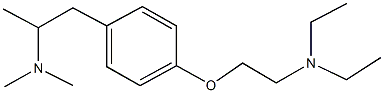 N-(2-{4-[2-(diethylamino)ethoxy]phenyl}-1-methylethyl)-N,N-dimethylamine Struktur