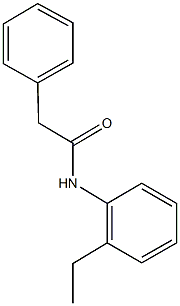 N-(2-ethylphenyl)-2-phenylacetamide Structure