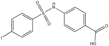 4-{[(4-iodophenyl)sulfonyl]amino}benzoicacid Structure