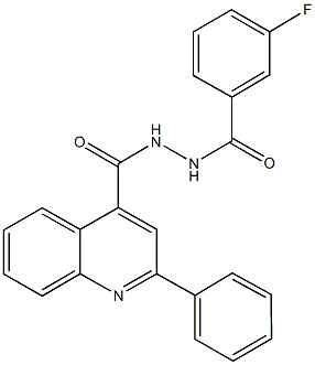 N'-(3-fluorobenzoyl)-2-phenyl-4-quinolinecarbohydrazide|