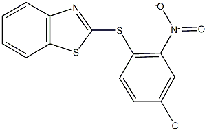 2-({4-chloro-2-nitrophenyl}sulfanyl)-1,3-benzothiazole,126395-07-1,结构式