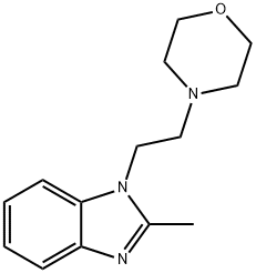 2-methyl-1-[2-(4-morpholinyl)ethyl]-1H-benzimidazole Struktur