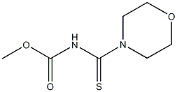 methyl 4-morpholinylcarbothioylcarbamate Structure