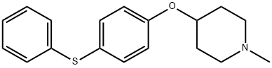 1-methyl-4-piperidinyl 4-(phenylsulfanyl)phenyl ether Structure