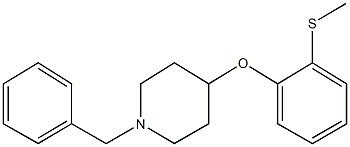 1-benzyl-4-[2-(methylsulfanyl)phenoxy]piperidine,126799-56-2,结构式