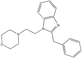 2-benzyl-1-[2-(4-morpholinyl)ethyl]-1H-benzimidazole Structure