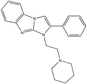 2-phenyl-1-[2-(1-piperidinyl)ethyl]-1H-imidazo[1,2-a]benzimidazole,126936-31-0,结构式