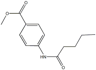 methyl 4-(pentanoylamino)benzoate Struktur