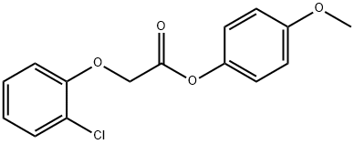 4-methoxyphenyl (2-chlorophenoxy)acetate 化学構造式