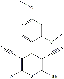 127118-62-1 2,6-diamino-4-(2,4-dimethoxyphenyl)-4H-thiopyran-3,5-dicarbonitrile