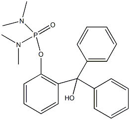 2-[hydroxy(diphenyl)methyl]phenyl N,N,N',N'-tetramethyldiamidophosphate 化学構造式