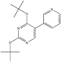 2,4-ditert-butoxy-5-(3-pyridinyl)pyrimidine 结构式